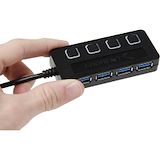 Sabrent 4-Port USB 3.0 Hub With Power Adapter - Alternate-Image1