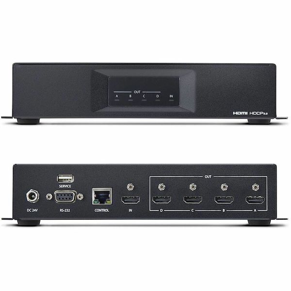 StarTech.com 2x2 HDMI Video Wall Controller, 4K 60Hz Input to 4x 1080p Output, 1 to 4 Port Multi-Screen Processor, RS-232/Ethernet Control