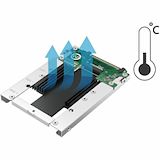 QNAP M.2 PCIe NVMe SSD to 2.5-Inch U.2 SSD Adapter - Alternate-Image1