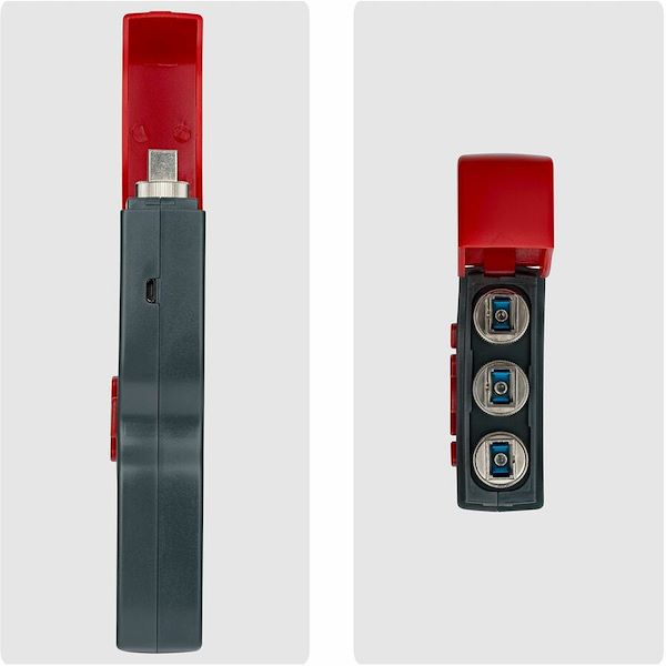 StarTech Fiber Optic Cable Tester, Multi-function Optical Fiber Tester, Light Power Meter, Visual Fault Locator for FC/SC/ST Fiber