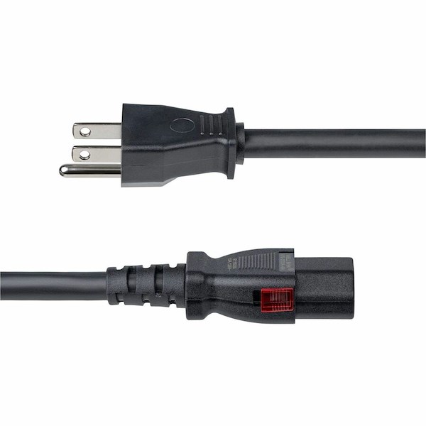 StarTech 15ft (4.5m) Heavy Duty Power Cord, NEMA 5-15P to Locking C13, 125V 15A, 14AWG, Replacement AC Power Cable, UL Listed, TAA - Alternate-Image2