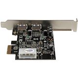StarTech.com 2 Port PCI Express (PCIe) SuperSpeed USB 3.0 Card Adapter with UASP - LP4 Power - Alternate-Image3