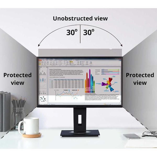 Viewsonic Privacy Filter Screen Protector Black - Alternate-Image4