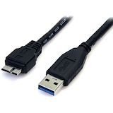 StarTech.com 0.5m (1.5ft) Black SuperSpeed USB 3.0 Cable A to Micro B - M/M - Original
