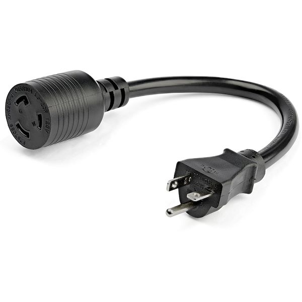 StarTech.com 1ft / 0.3m Power Adapter Cord - Heavy Duty NEMA-L5-20R to NEMA-5-20P - External Power Cable - 12 AWG Power Cord (PAC520PLR1) - Original