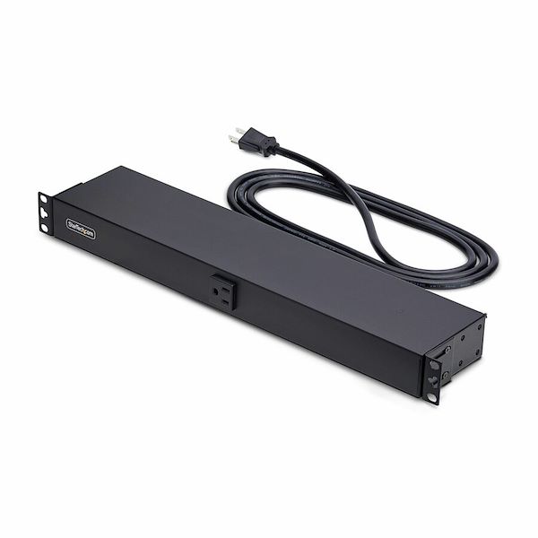 StarTech.com 13-Outlet Rackmount PDU, 1U Server Power Strip, 1x Front and 12x Rear Ports, Mounted Power Distribution Unit for 19in Racks - Original