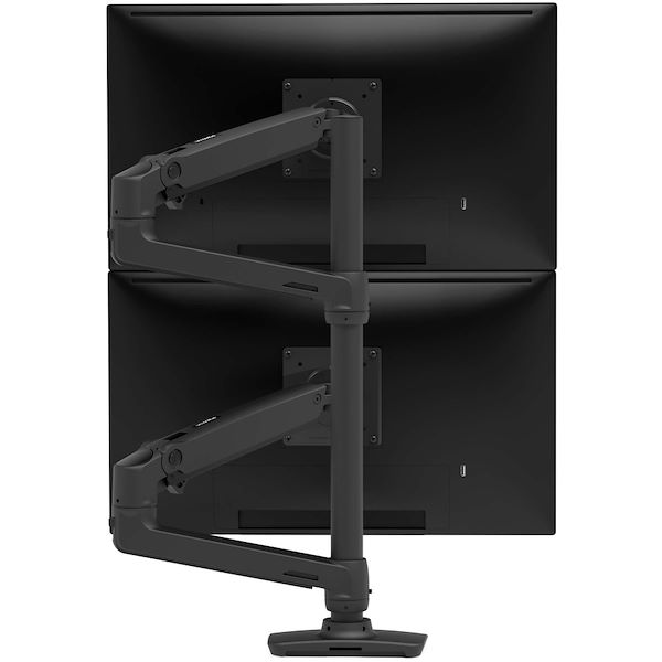 Ergotron Desk Mount for Monitor, Display, TV - Matte Black - Rear