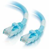 10ft Cat6a Snagless Unshielded (UTP) Network Patch Cable - Aqua
