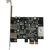 StarTech.com 2 Port PCI Express (PCIe) SuperSpeed USB 3.0 Card Adapter with UASP - LP4 Power - Top