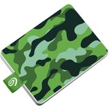 Seagate 500 GB One Touch Special Edition SSD Camo Blue Portable External Solid State Drive for PC and Mac STJE500407 
